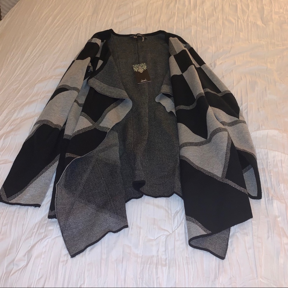 Black and Gray Cardigan